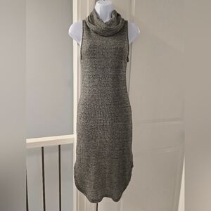 Lush Gray Cowl Neck Sleeveless Sweater Dress. Size S.